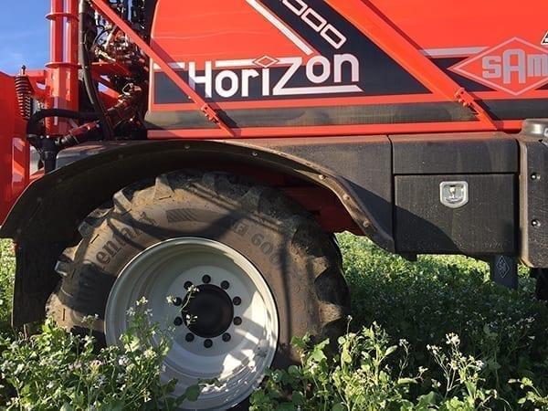 Sprayer Pioneer Fits New Intelligent Tyres